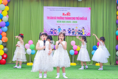 TRƯỜNG MẦM NON BẾN SÚC TỔ CHỨC LỄ TRI ÂN VÀ TRƯỞNG THÀNH CHO TRẺ KHỐI LÁ NĂM HỌC 2025 – 2026