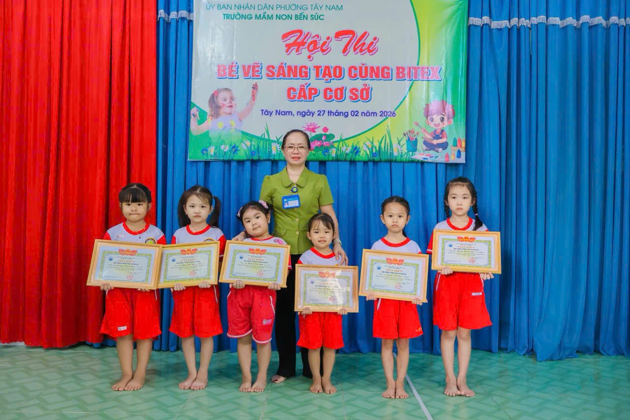 HỘI THI BÉ VẼ SÁNG TẠO CÙNG BITEX CẤP CƠ SỞ NĂM HỌC 2025-2026